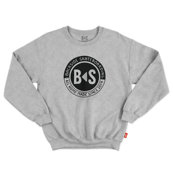 BS Skateboarding Crewneck big logo gray