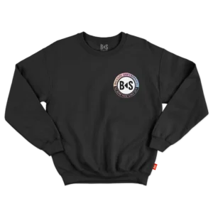 BS Skateboarding Crewneck logo black