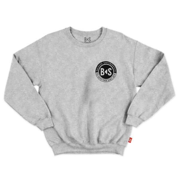 BS Skateboarding Crewneck logo gray