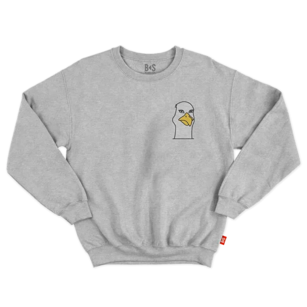 BS Skateboarding Crewneck Seagull gray