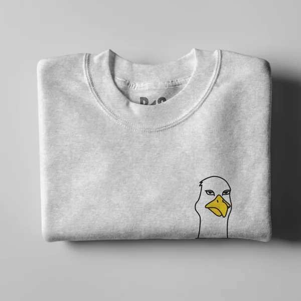 BS Skateboarding Crewneck Seagull gray folded