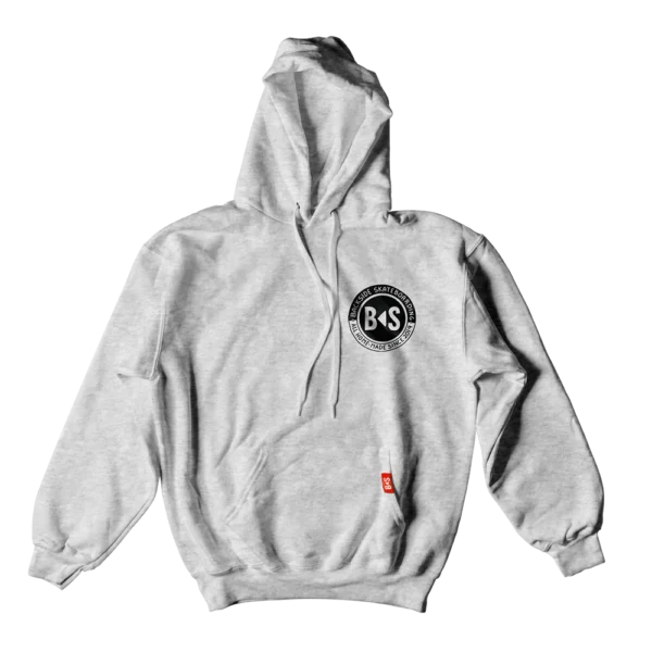 BS Skateboarding Hoodie logo gray