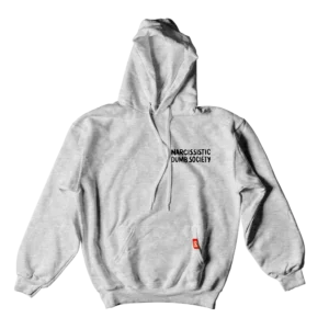 BS Skateboarding Hoodie Narcissistic Dumb Society gray