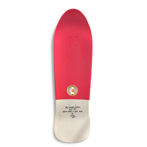 BS Skateboarding Deck Fish Shape Old School Magenta Seagull top