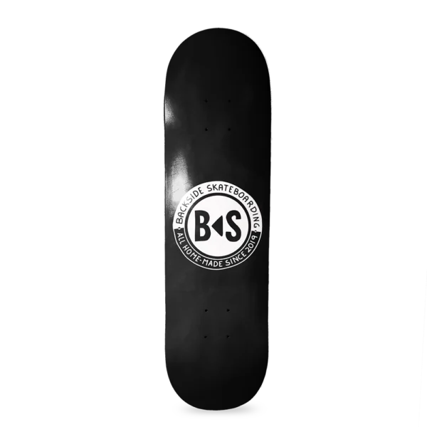 BS Skateboarding Deck popsicle logo black