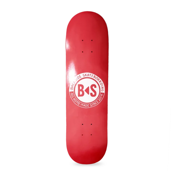 BS Skateboarding Deck popsicle logo red