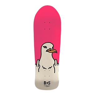 BS Pink Old School Skateboard