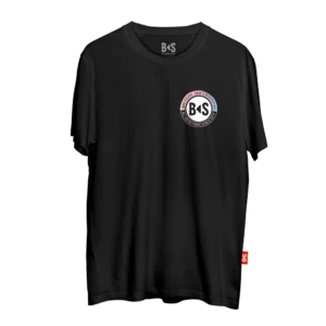 BS Skateboarding t-shirt brand logo black