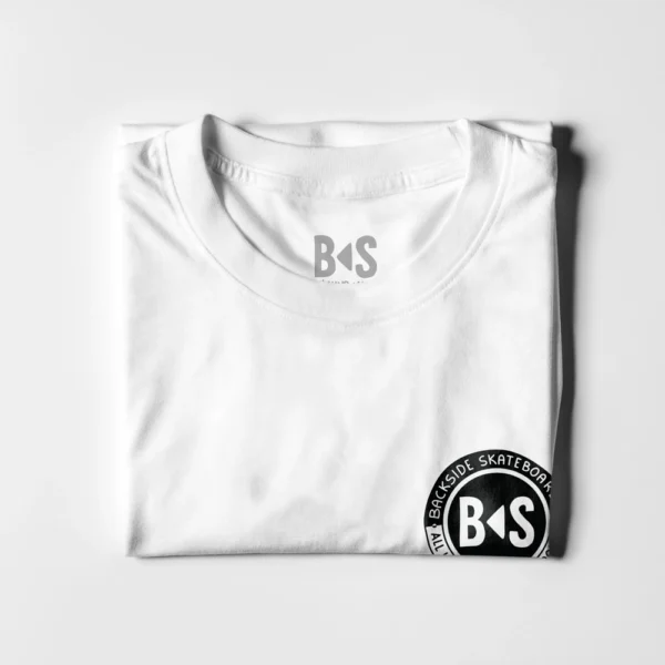 BS Skateboarding t-shirt brand logo folded