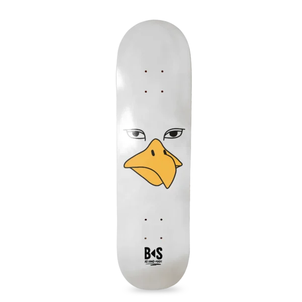 BS Skateboarding deck seagull face