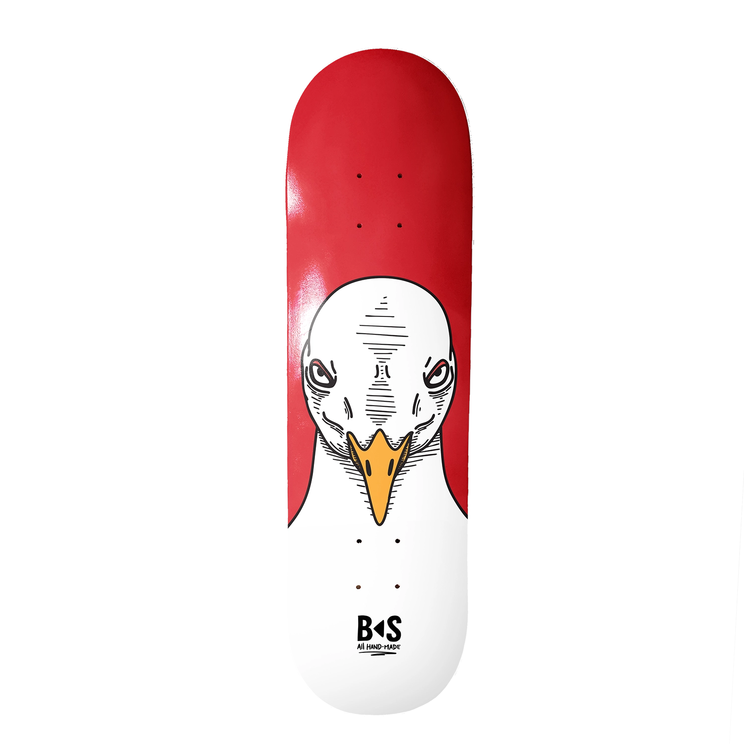 Backside Skateboarding Dark Seagull red