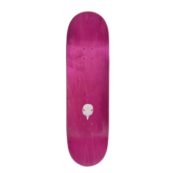 BS Skateboarding top deck view dark seagull