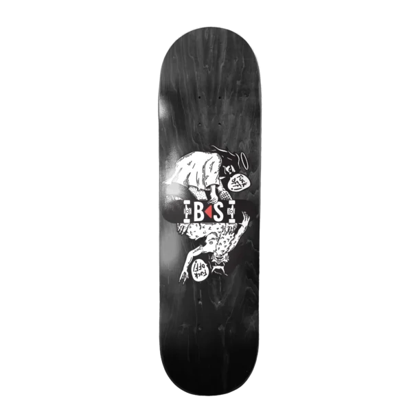 BS Skateboarding deck Heaven and Hell black wood